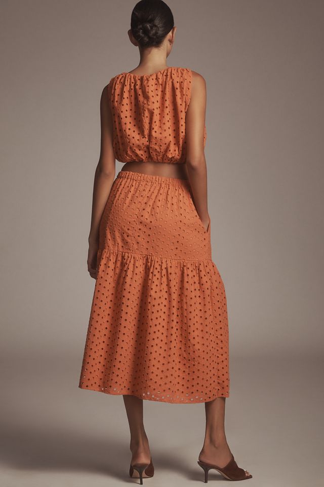 ASTR The Label Nalley Eyelet Midi Skirt #2