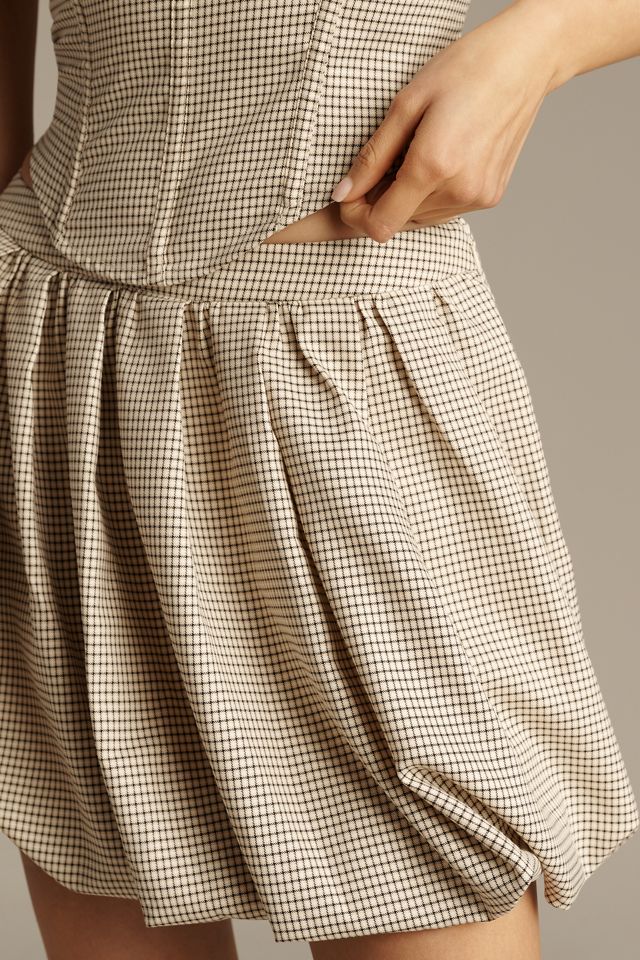 ASTR The Label Libby Bubble-Hem Mini Skirt #1