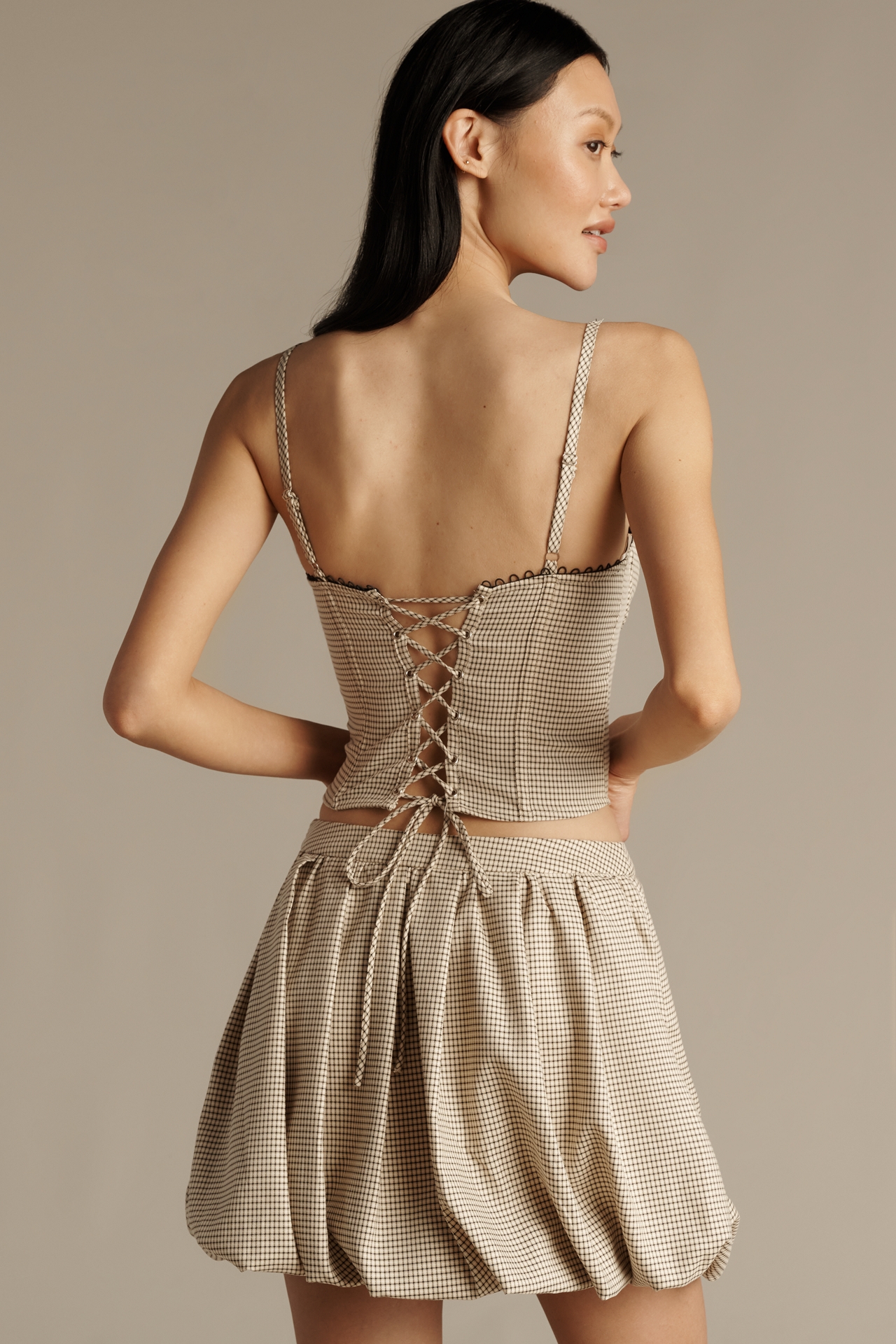 ASTR The Label Libby Bubble-Hem Mini Skirt