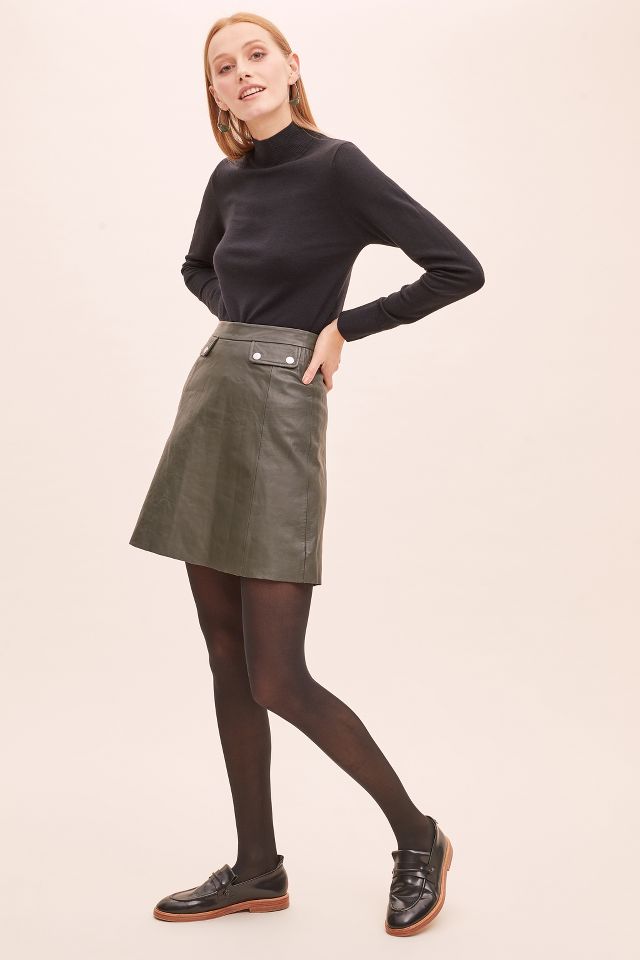 Selected Femme Mina Leather Skirt