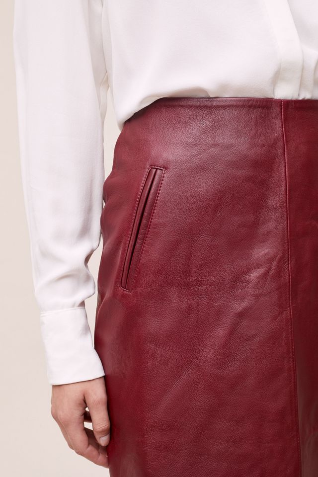 Selected  Minifalda de Cuero Nora #4