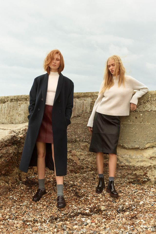 Selected  Minifalda de Cuero Nora #1