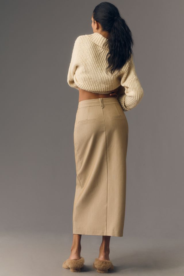 Moon River Front Slit Midi Skirt #3