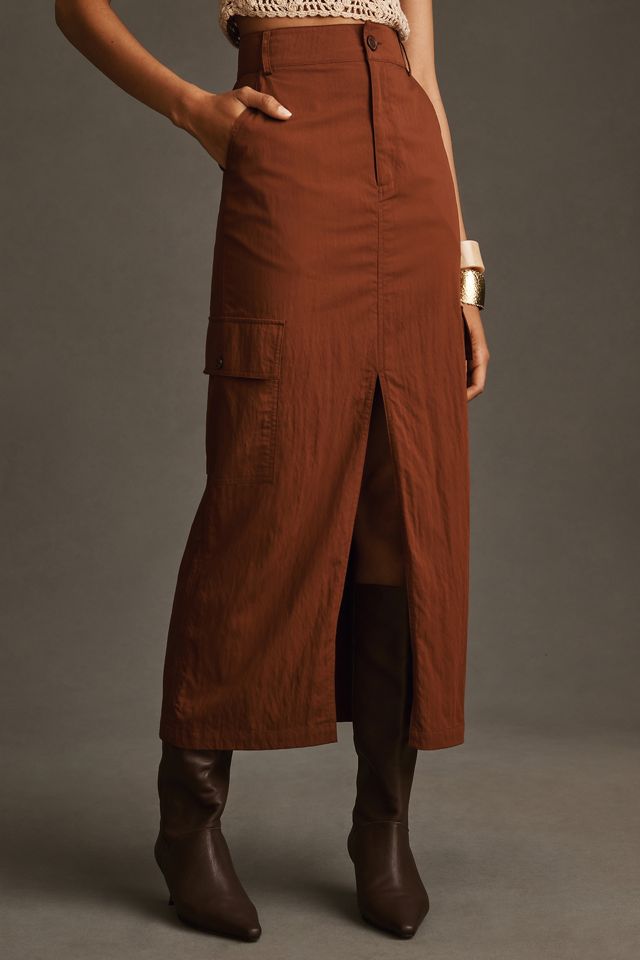 Jupe Cargo Maxi Fendue Devant Moon River #1