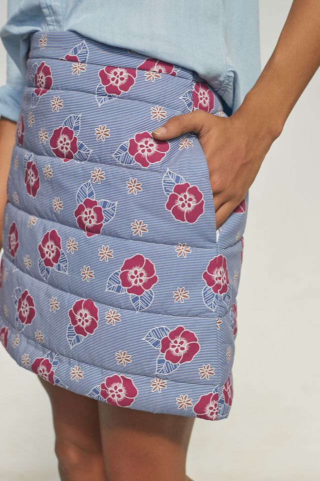 Carleen Floral Quilted Mini Skirt #1