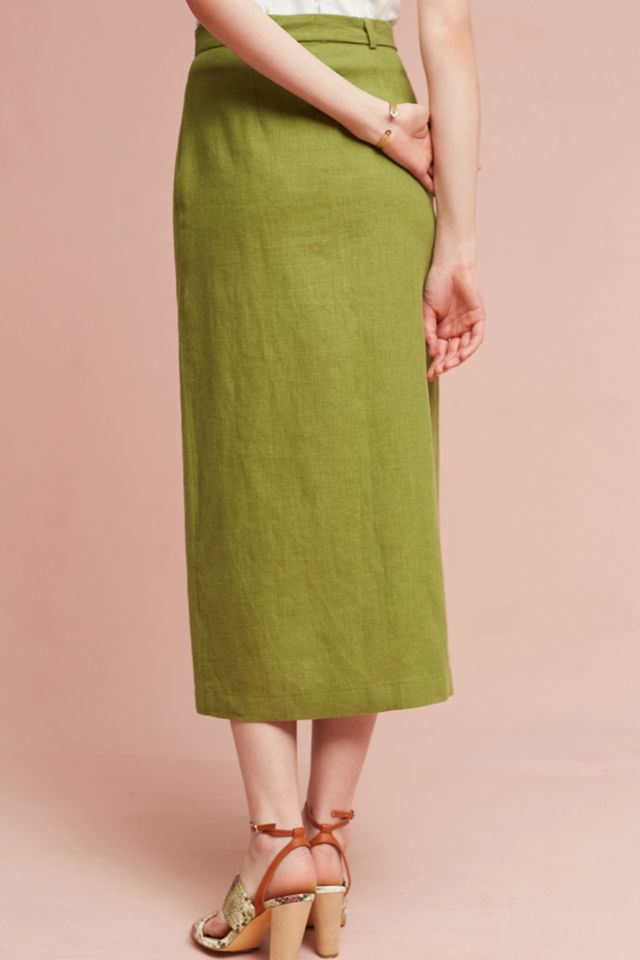 Sliced Linen Skirt #3