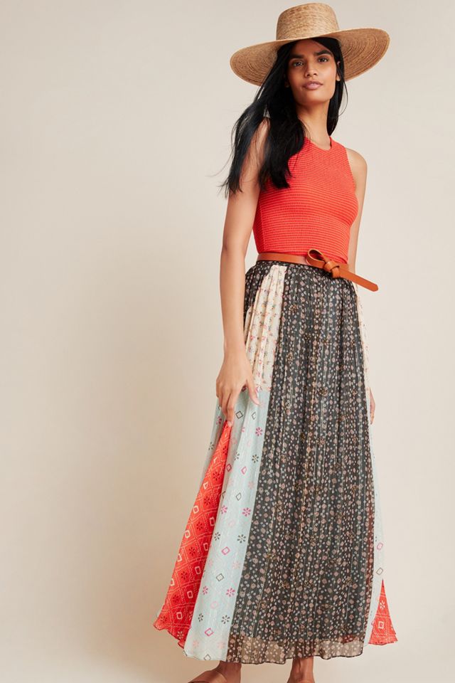 Margot Pleated Maxi Skirt | Anthropologie