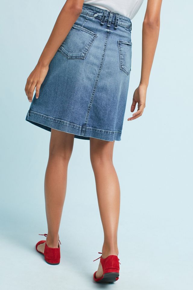 McGuire Button-Front Denim Skirt #2