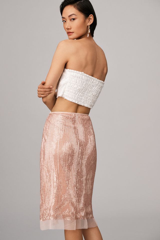 Sarah Hann Sequin Midi Skirt #3