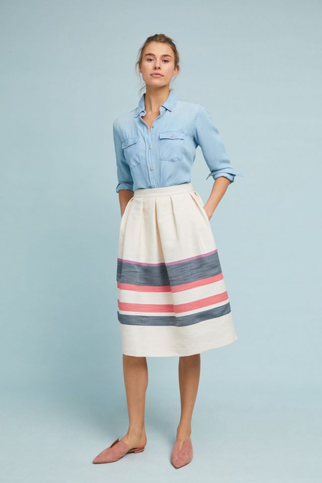 Varsity Striped Skirt #3