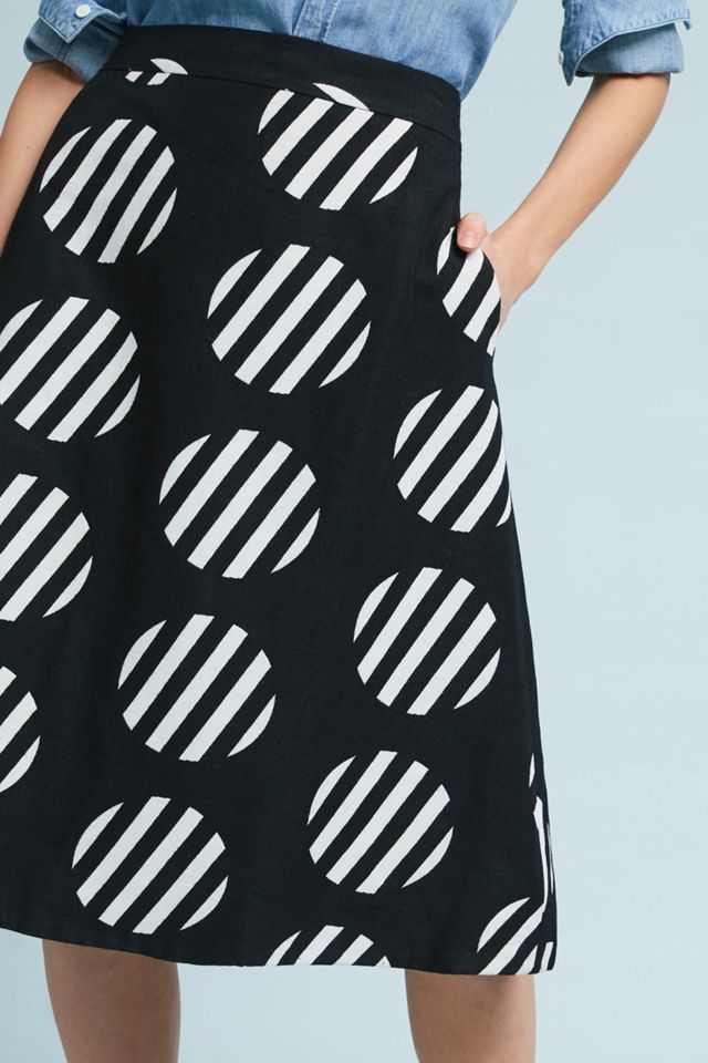 Polka Dot A-Line Skirt #1