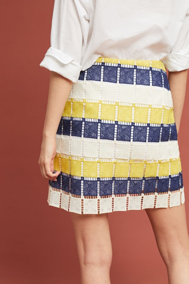 Graphic Lace Mini Skirt #1