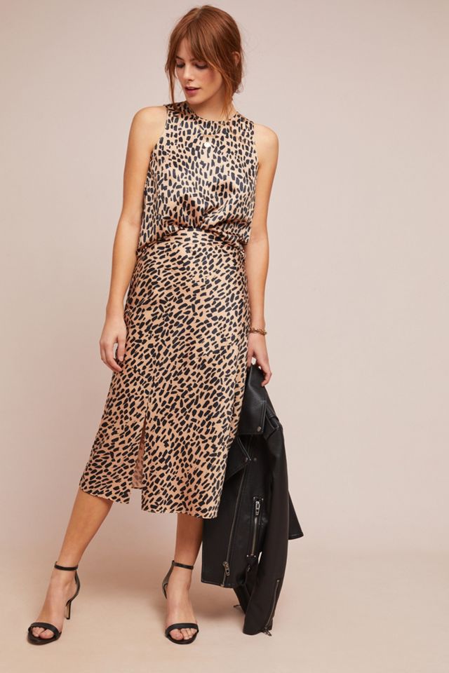 Leopard Midi Skirt