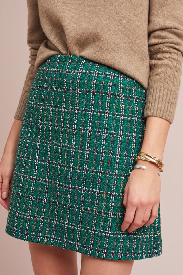 Windowpane Mini Skirt #3