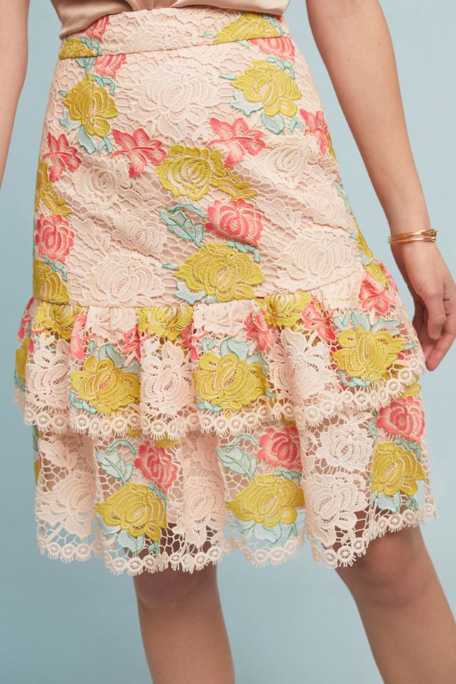 Gardenia Tiered Mini Skirt #1