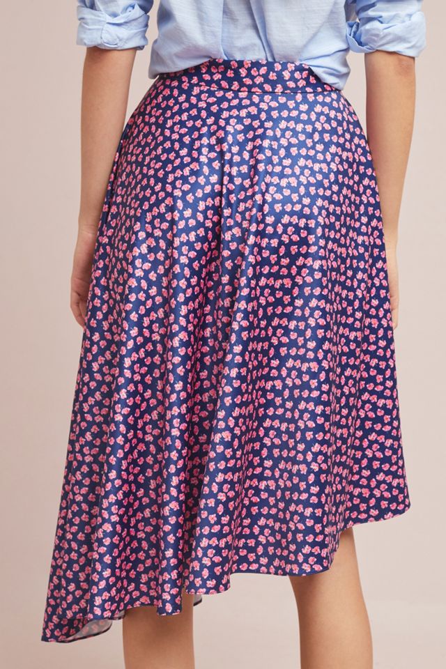 Tulips Asymmetrical Midi Skirt #2