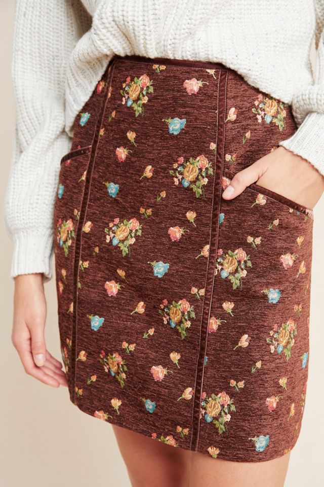 Alma Corduroy Velvet Mini Skirt #1