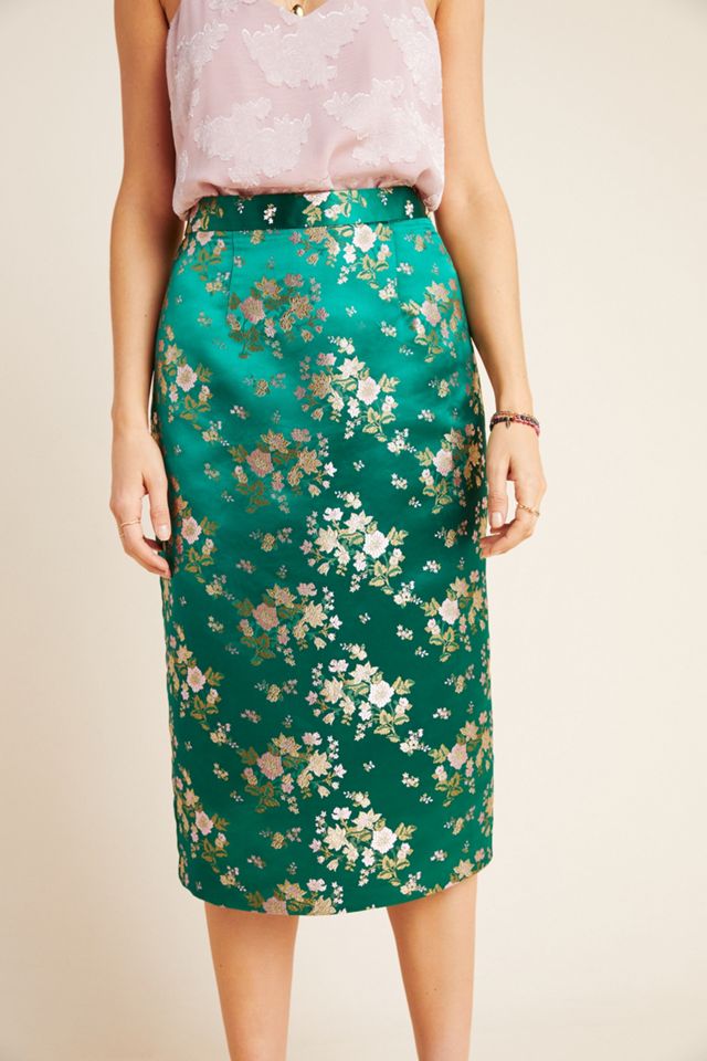 Renee Jacquard Pencil Skirt #3
