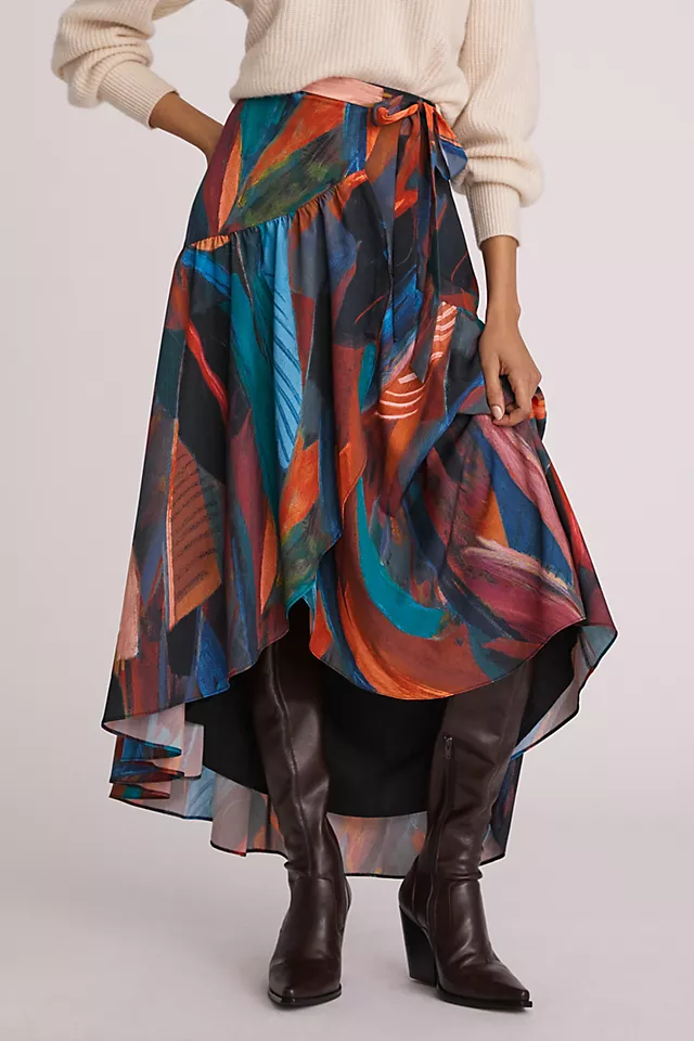 anthropologie.com | Hutch Printed Wrap Maxi Skirt