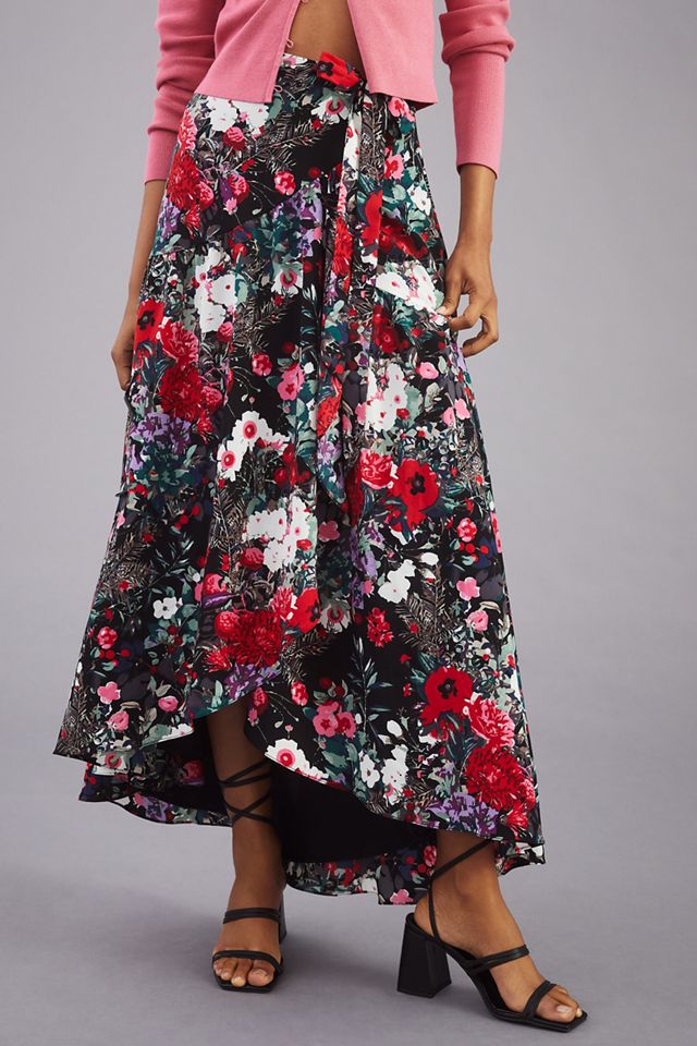 Hutch Printed Wrap Maxi Skirt #1