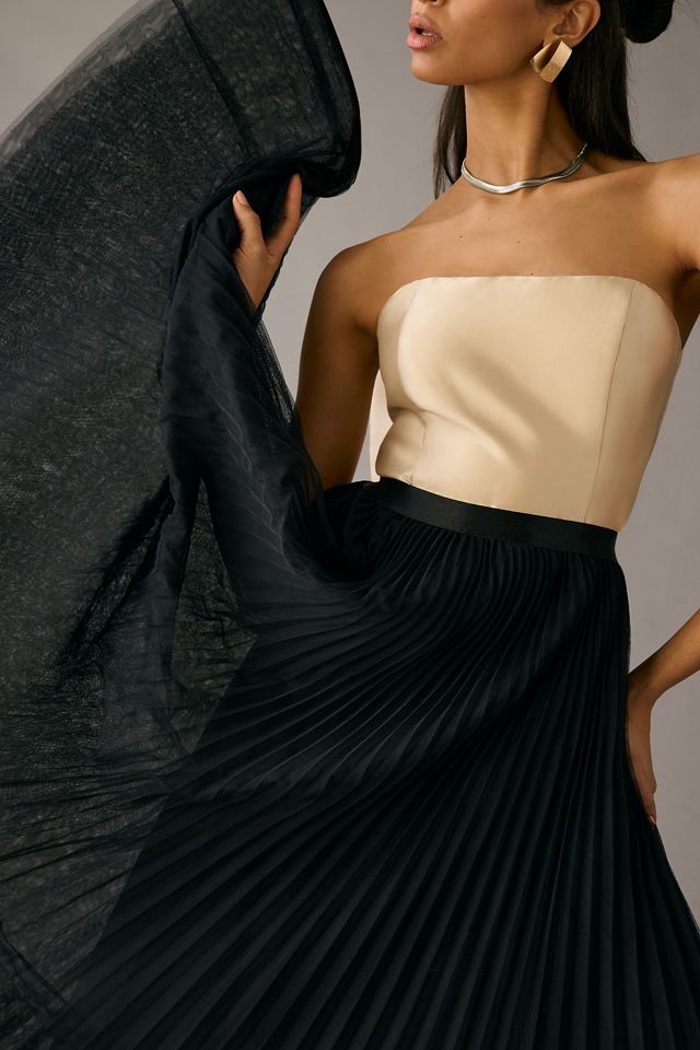 Hutch Pleated Tulle Midi Skirt #2
