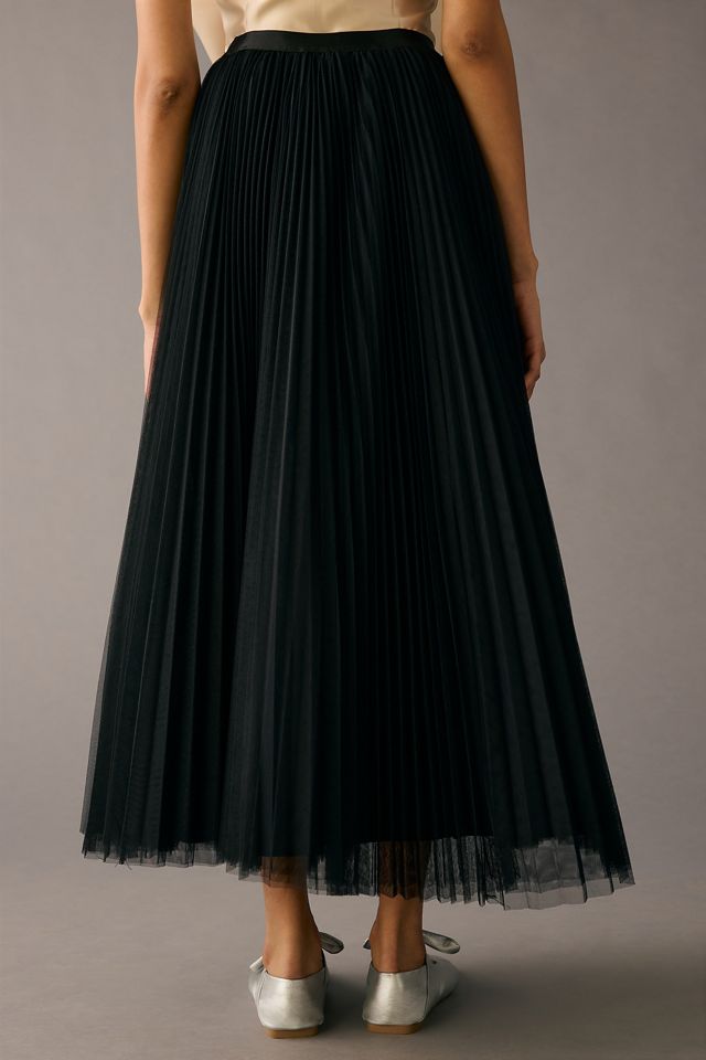 Hutch Pleated Tulle Skirt | Anthropologie