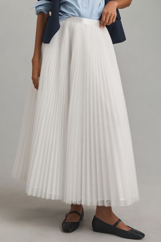 Hutch Pleated Tulle Midi Skirt #2