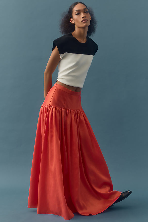 Hutch Drop-Waist Full Maxi Skirt