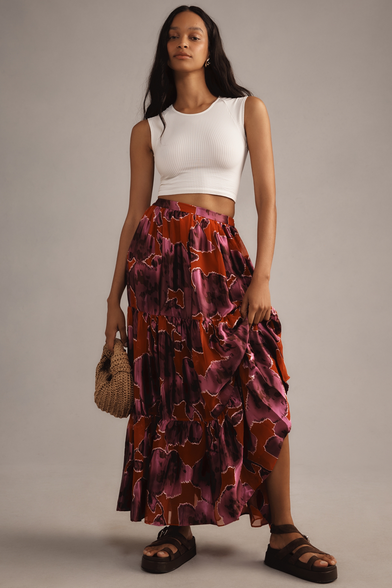 Hutch Tiered Maxi Skirt