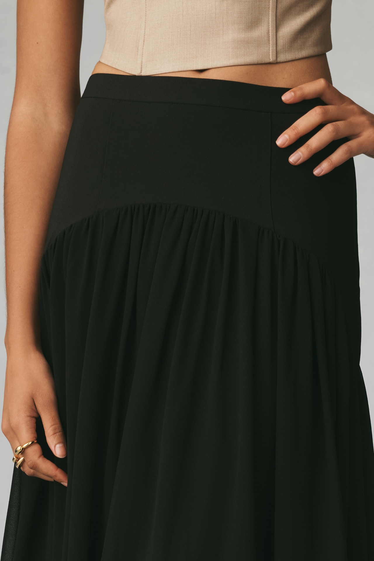 Hutch Drop-Waist Maxi Skirt