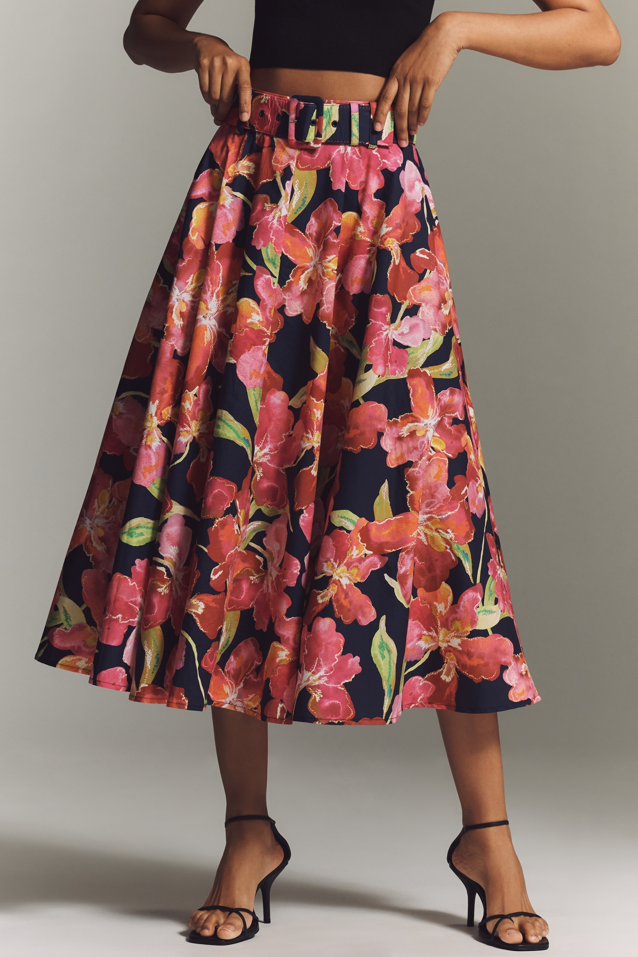 Hutch Rye Belted Midi Skirt