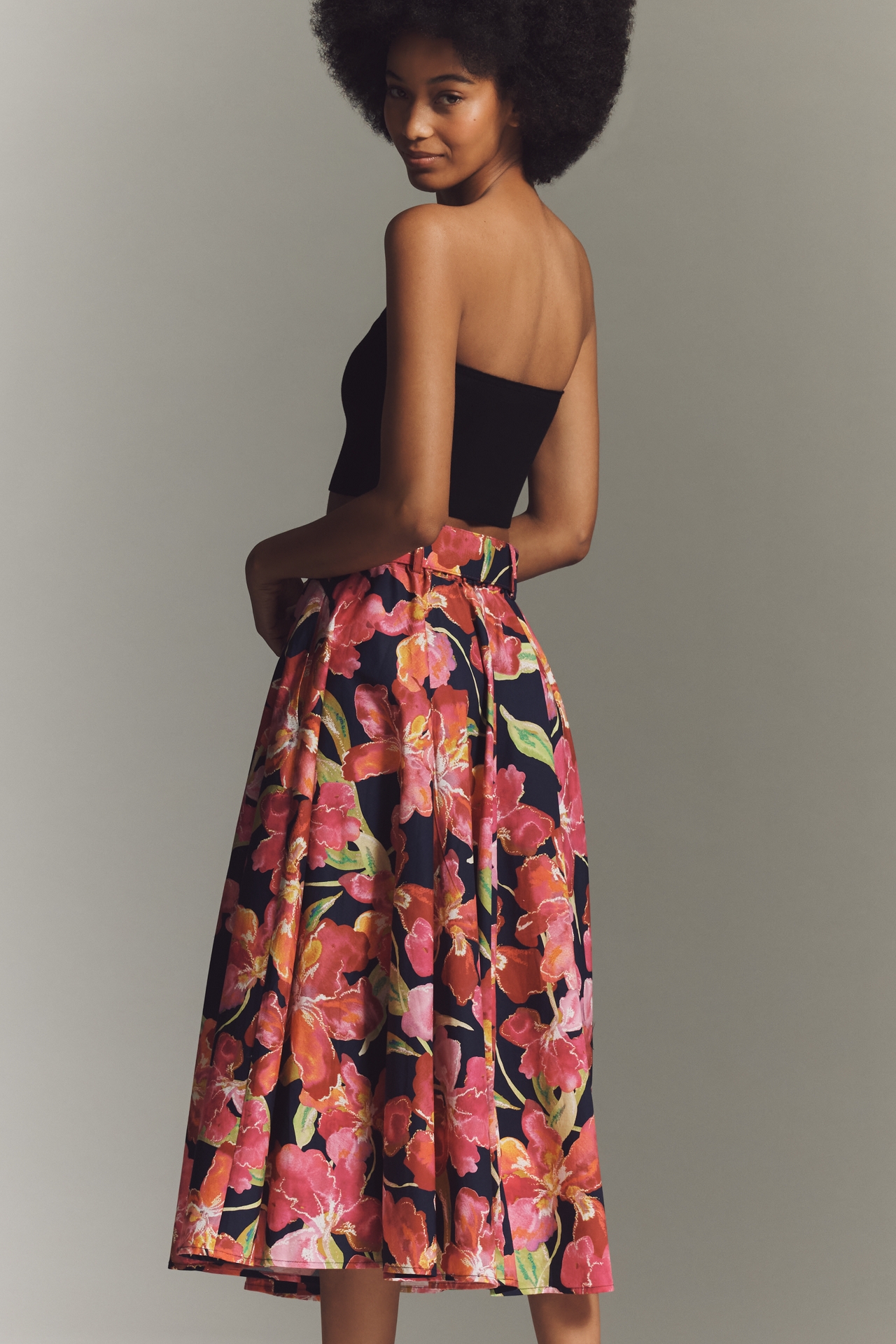 Hutch Rye Belted Midi Skirt