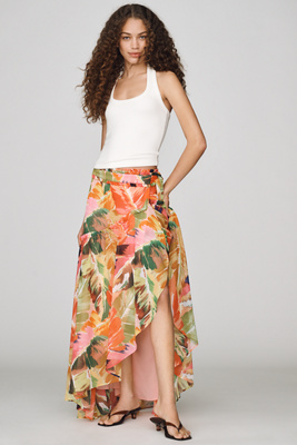 Hutch Ruffle Wrap Skirt | Anthropologie