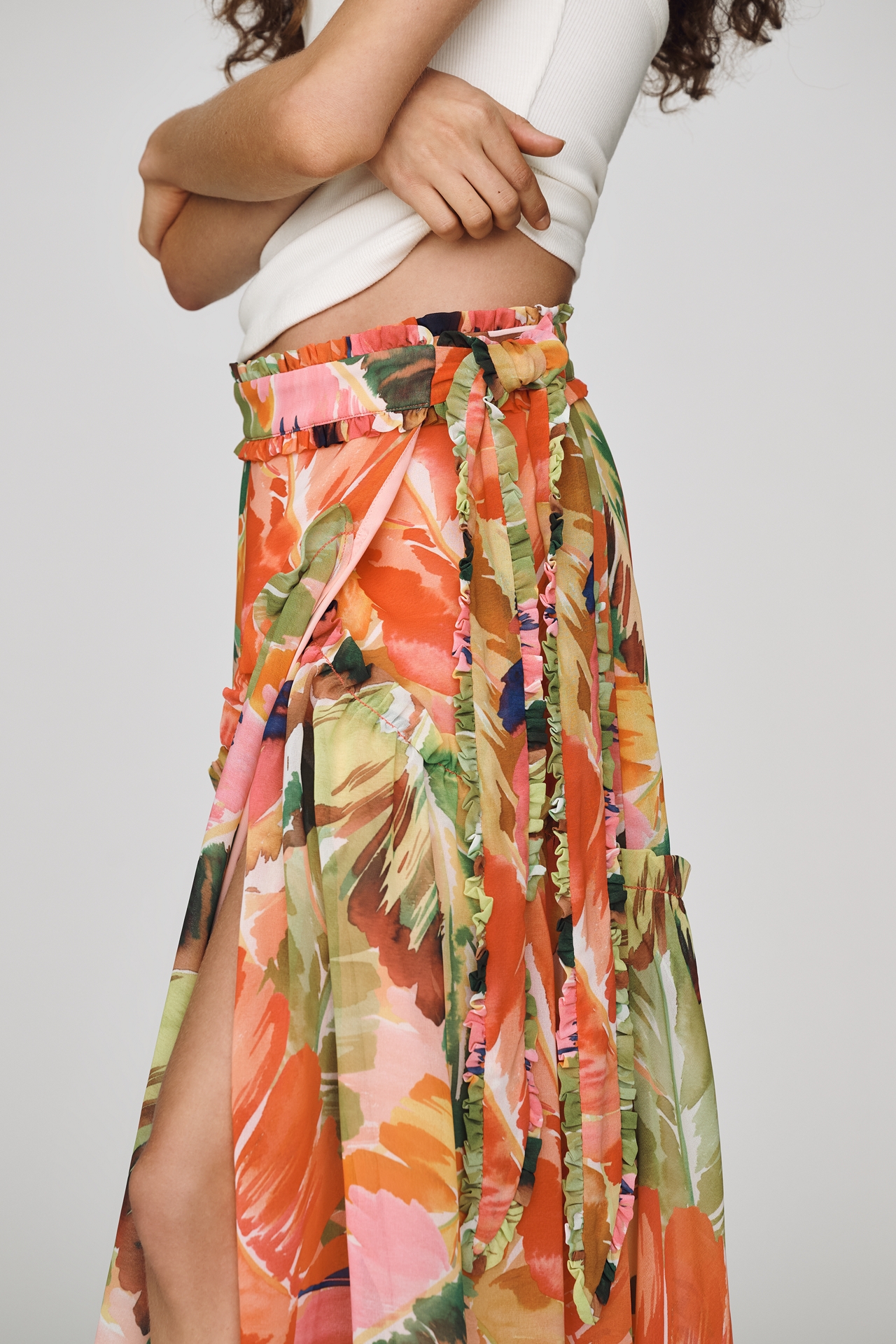 Hutch Ruffle Wrap Skirt