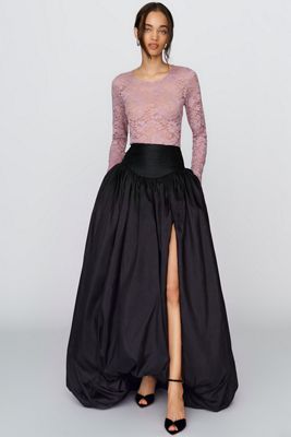 Hutch Bubble-Hem Maxi Skirt