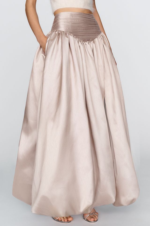 Hutch Bubble-Hem Maxi Skirt #1