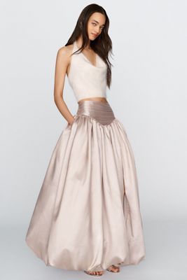 Hutch Bubble-Hem Maxi Skirt