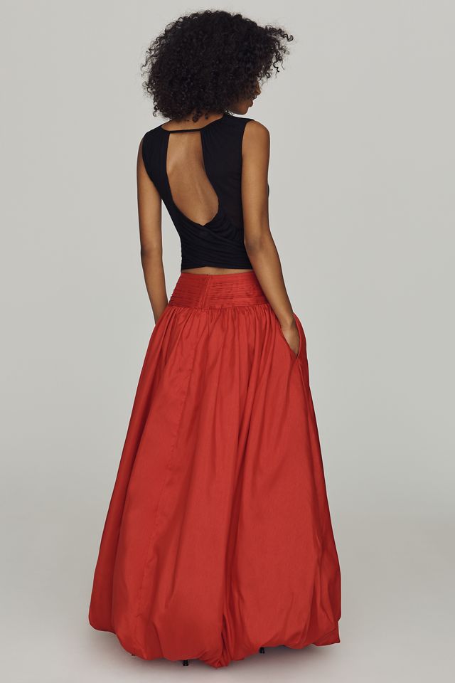 Hutch Bubble-Hem Maxi Skirt #2