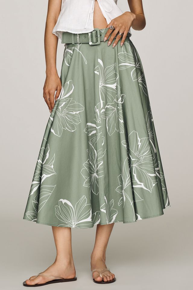 Hutch Belted Floral Skirt #1