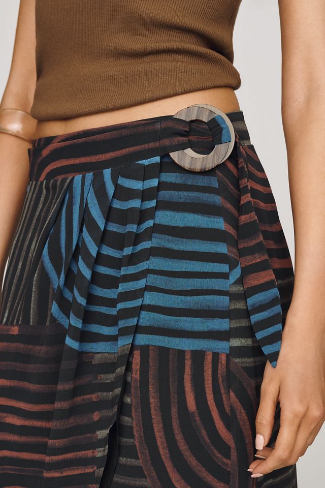 Hutch Curved Brushstroke Midi Skirt #3