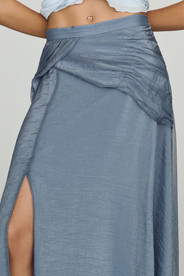 Hutch Draped Chiffon Maxi Skirt #2