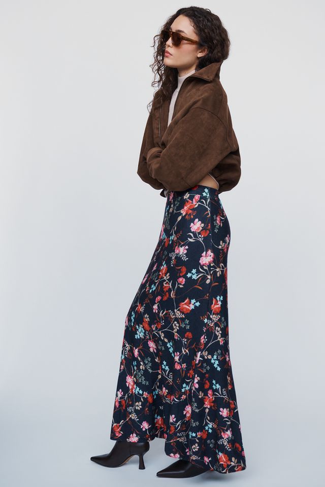 Hutch Knit Floral Maxi Skirt #1