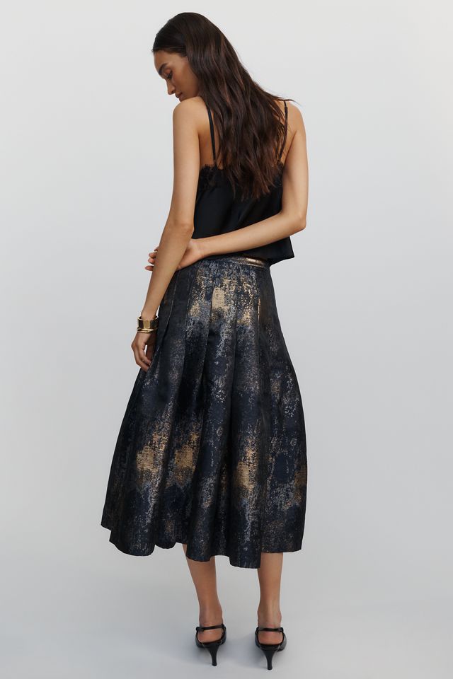 Hutch Metallic Jacquard Midi Skirt #3