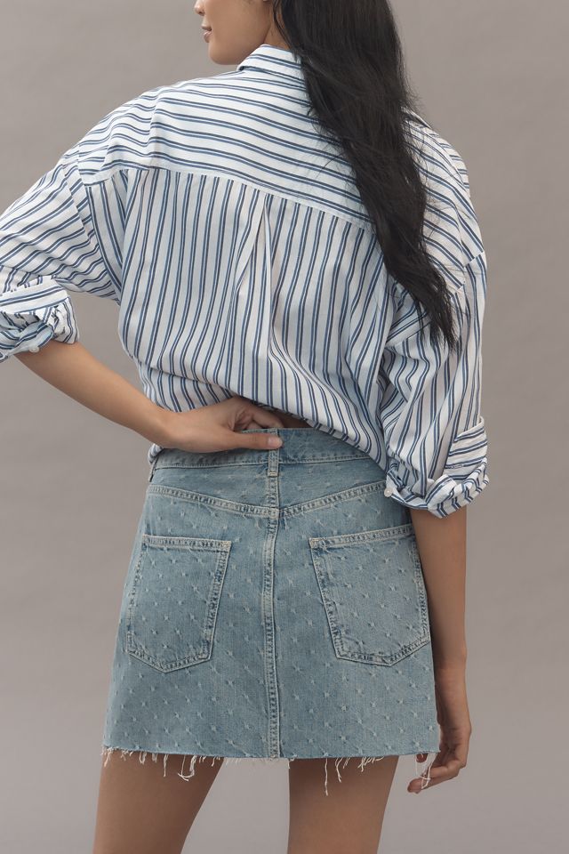 Pilcro Jacquard Denim Mini Skirt #2