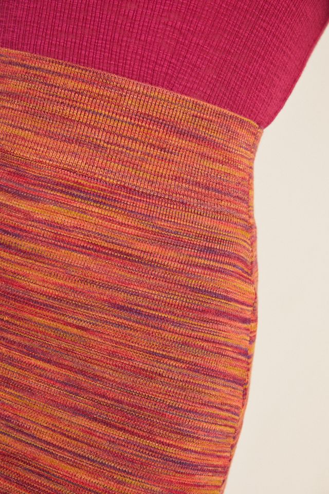 Maeve Persimmon Space-Dyed Midi Skirt #2
