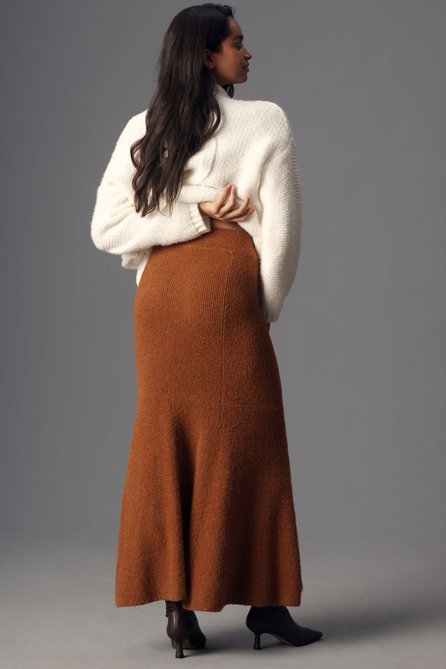 Maeve Fit & Flare Sweater Midi Skirt #3