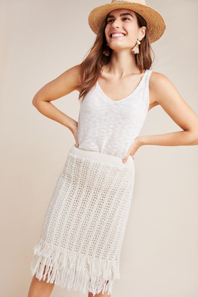 Maeve Fringed Crochet Skirt #2