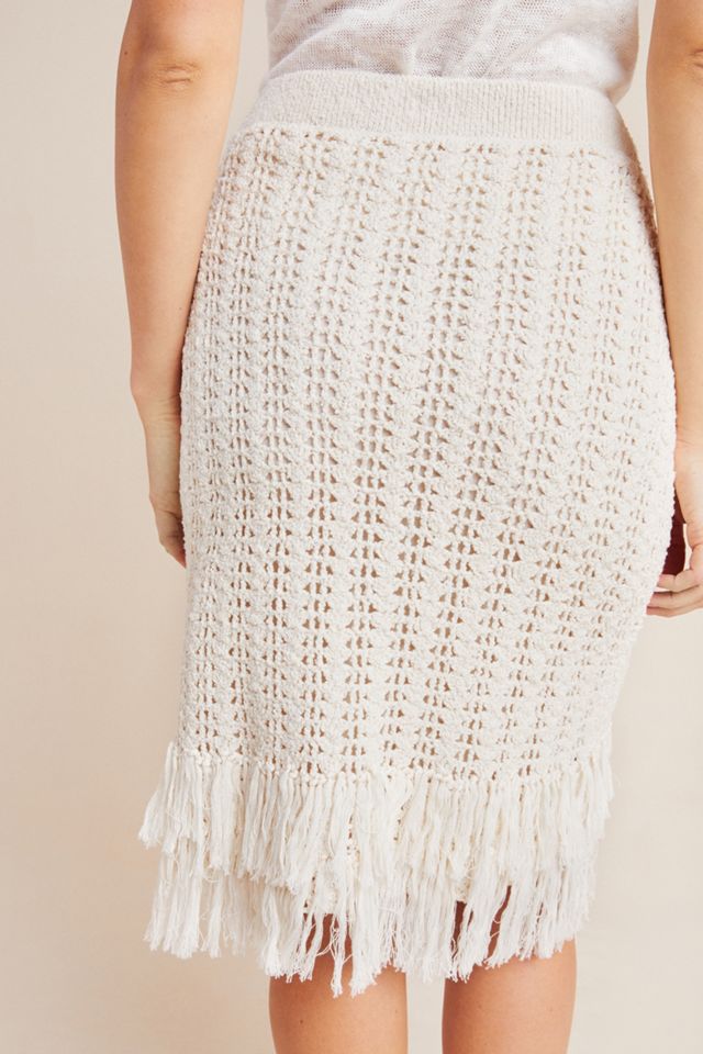 Maeve Fringed Crochet Skirt #3