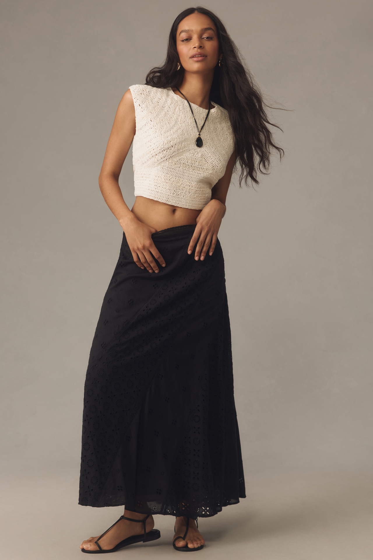 RIXO Hudson Midi Skirt