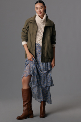 【Anthropologie】RIXO プレスリー フリル ミディスカート RIXO Preslee Ruffle Midi Skirt | Anthropologie
